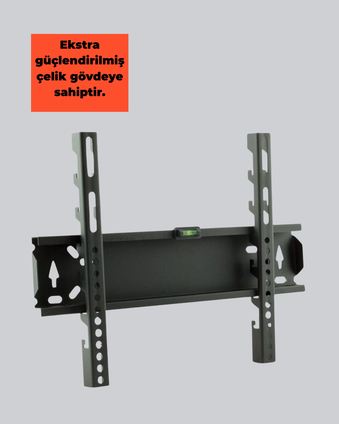 7 20 2 700x875 32-65 İnç LCD LED TV Askı Aparatı 75 kg Taşıma Güçlendirilmiş Çelik najmaddin.com 32 ile 65 inç arasındaki tüm marka ve model televizyonlarla uyumlu olacak şekilde geliştirilmiş sağlam ve profesyonel bir montaj çözümüdür. Geniş ekran uyumluluğu sayesinde tek bir aparatla birçok farklı televizyonu güvenle duvara sabitleme olanağı sunar. Maksimum 75 kg taşıma kapasitesi