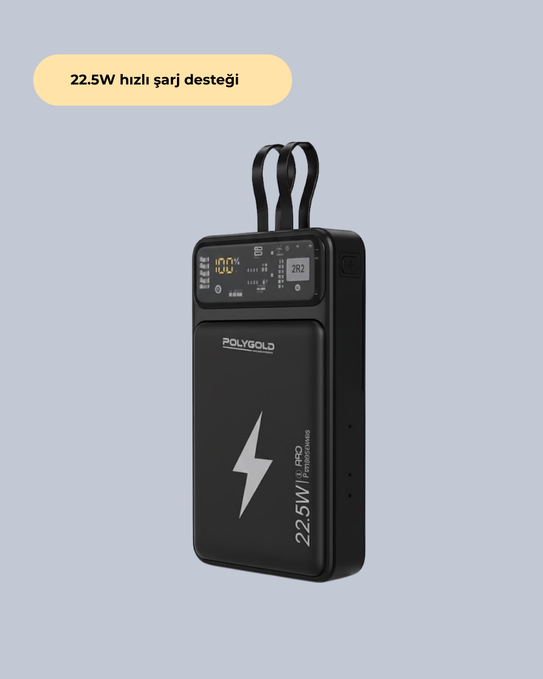 7 223 700x875 Powerbank Hızlı Şarj 10000 mAh Dahili Kablo najmaddin.com günlük kullanımda hem yüksek performans hem de taşınabilirlik isteyen kullanıcılar için geliştirilmiş güçlü bir şarj çözümüdür. 10000 mAh kapasitesi sayesinde akıllı telefon