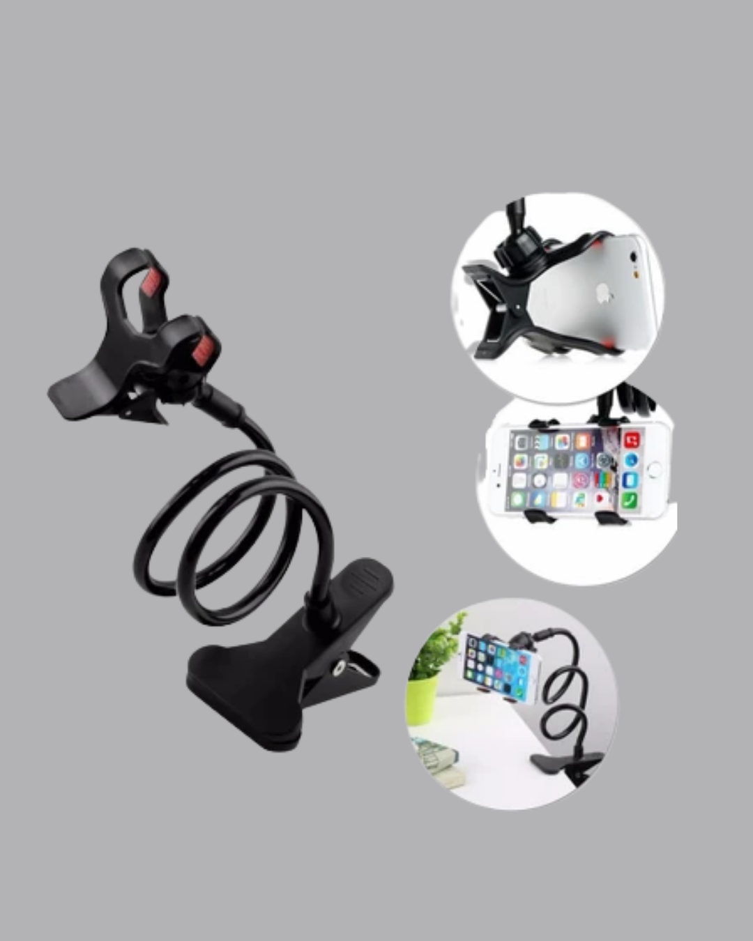 7 27 1 700x875 Akrobat Masaüstü Mandallı Telefon Tutucu 360 Derece Dönebilen najmaddin.com TPR ve kalınlaştırılmış çelik yay malzemeden üretilmiştir