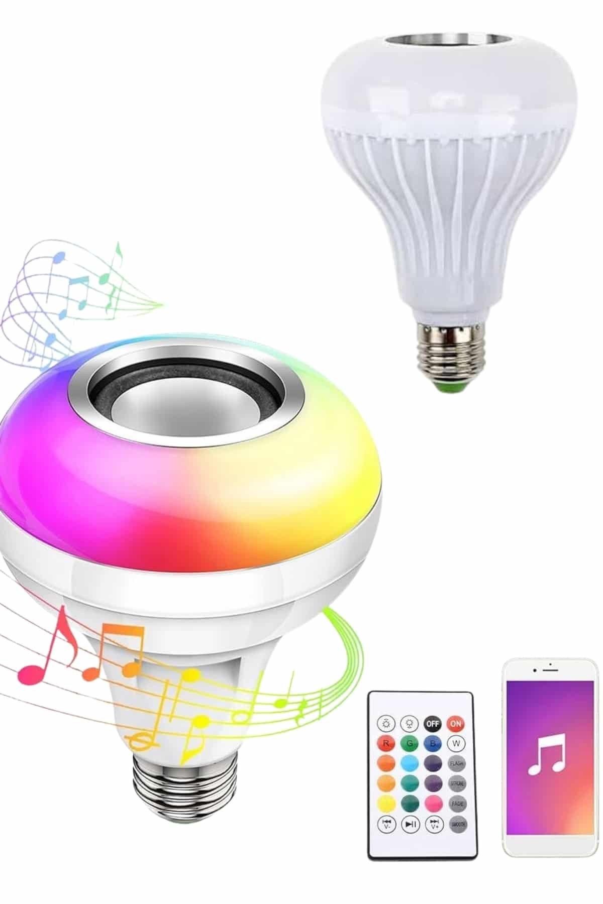8 3 1 700x1050 Bluetooth Hoparlör Akıllı Rgb Led Işık Renk Değiştirme Ses Bombası Ampül Görünümlü najmaddin.com müziğinizi kesintisiz bir şekilde oynatmanıza olanak tanır. Ses kalitesi