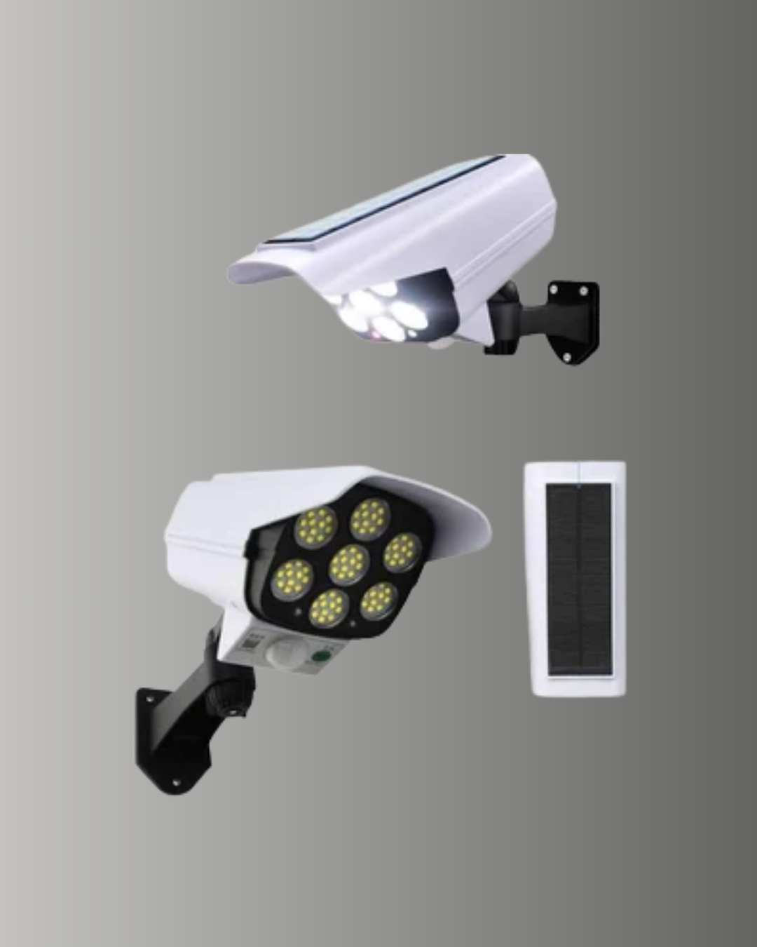 8 73 4 700x875 3 Modlu Güneş Paneli Aydınlatmalı Dış Mekan Güvenlik Işığı – IP65 Su Geçirmez, PIR Sensörlü najmaddin.com yüksek parlaklıkta aydınlatma sağlar. Cihazın üst kısmında bulunan polisilikon güneş paneli gün içinde bataryayı şarj eder.