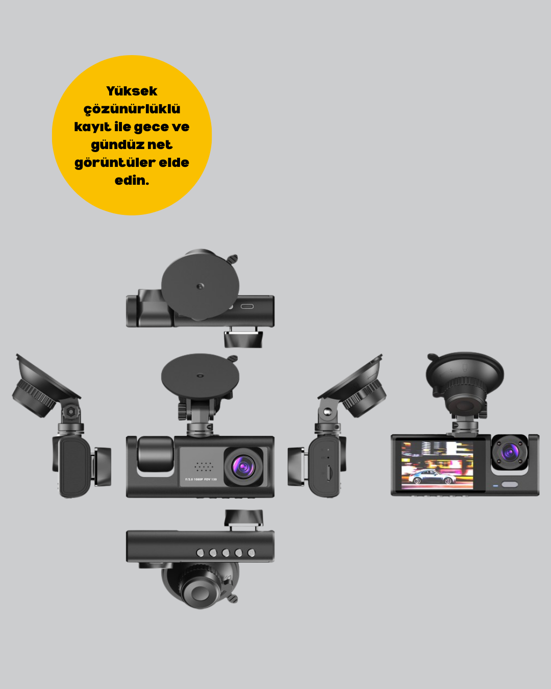 9 143 2 700x875 Üç Kameralı Araç Kamerası Full HD Gece Görüş G-Sensör najmaddin.com kayıtları kolayca izlemenize imkan tanır. 32 GB Micro SD kart desteğiyle uzun süreli kayıt yapılabilir. Suya ve toza dayanıklı yapısıyla uzun ömürlü kullanım sunar. Kompakt tasarımı sayesinde araç içinde fazla yer kaplamaz. Sürüş güvenliği için ideal olan bu cihaz