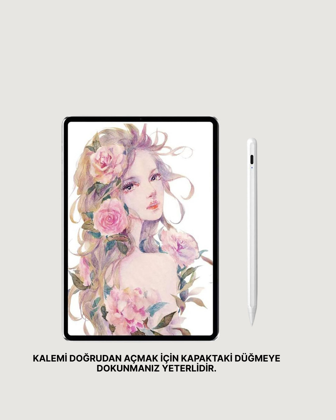 9 45 4 700x875 Yüksek Hassasiyetli Eğim Sensörlü Dijital Kalem – USB-C Hızlı Şarjlı najmaddin.com sadece dokunmatik düğmeye dokunarak açılır. USB-C hızlı şarjı sayesinde 90 dakikada tam dolum olur ve 20 saate kadar çalışır. Boşta kalma durumunda otomatik uyku moduna geçerek pil ömrünü uzatır. iPad ile kolay uyumlu olup
