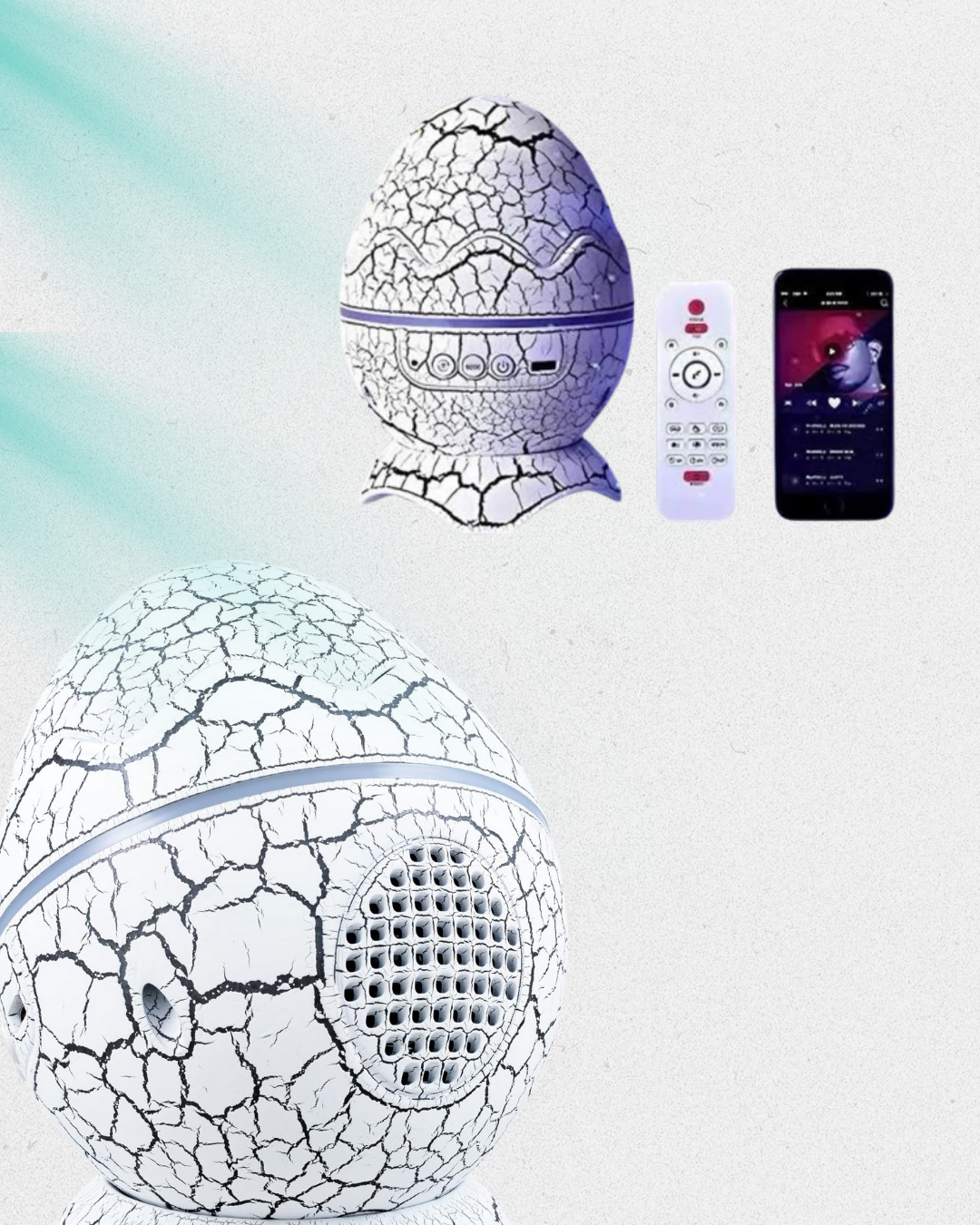9 57 4 700x875 Bluetooth Bağlantılı Dinozor Yıldız Projektör Gece Lambası ve Uyku Yardımcısı najmaddin.com uykuya dalmayı kolaylaştırır. Ebeveynler için uzaktan kumanda sayesinde kontrol kolaylığı sağlar. Cihazı isterseniz 1-2 saate ayarlayarak otomatik kapanmasını sağlayabilir ya da 4 saat sonra kendiliğinden kapanmasına güvenebilirsiniz. Şık tasarımı sayesinde dekoratif amaçlı da kullanılabilir.