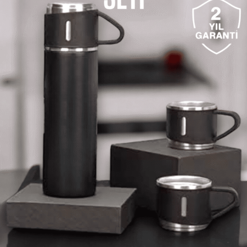 500 ml Kapasiteli Taşınabilir Basınçlı Termos Seti Günlük Kullanım için İdeal