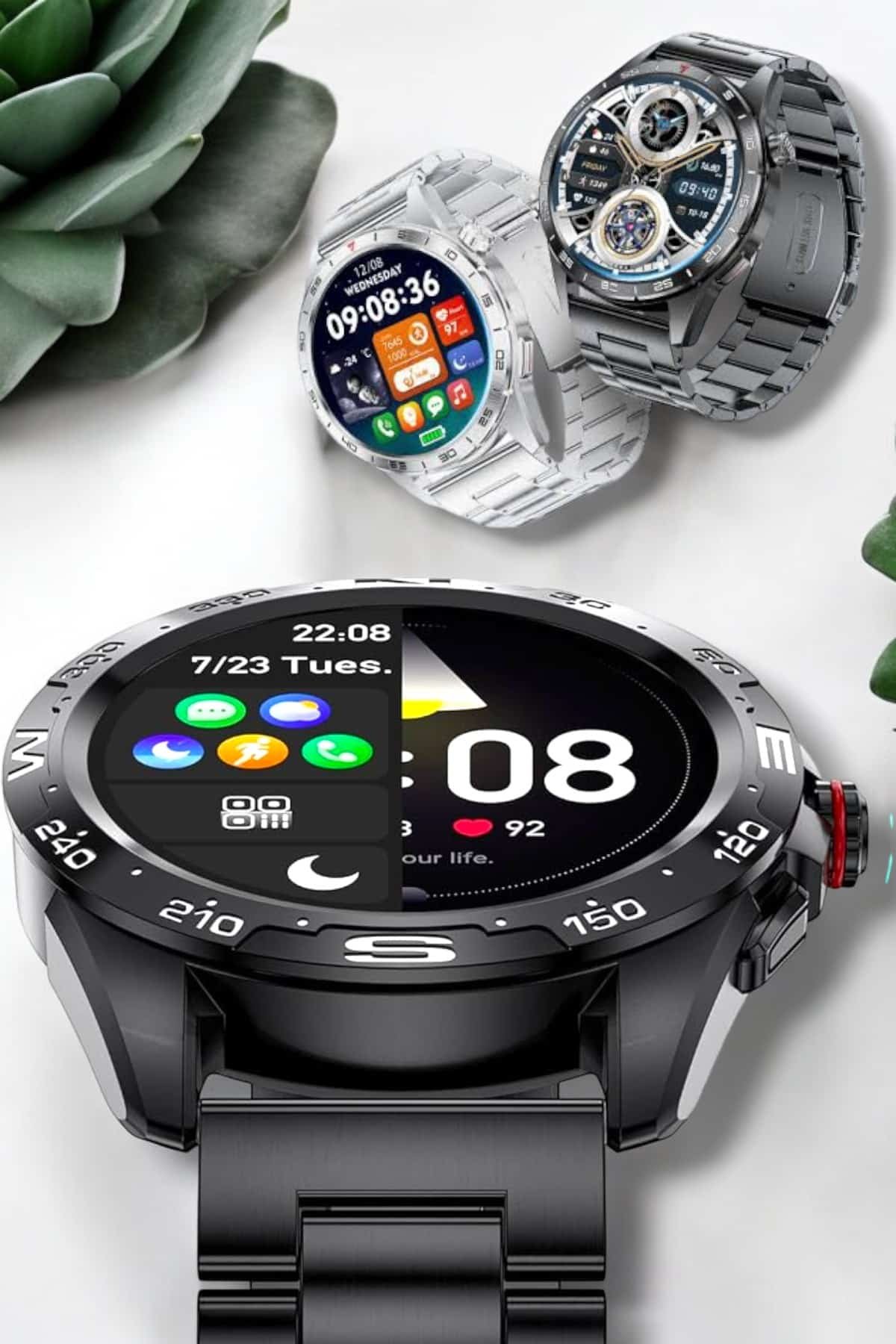 IMG 3664 Photoroom 700x1050 Akıllı Saat Sağlık ve Fitness Takibi Bluetooth Bağlantılı Dokunmatik Ekran najmaddin.com spor ve sağlık odaklı bir yaşam tarzını destekleyen çok yönlü bir akıllı saattir. Adımsayar özelliğiyle günlük adımlarınızı ve egzersizlerinizi takip ederek fitness hedeflerinize ulaşmanızı kolaylaştırır. Titreşimli uyarılar