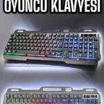 Led Işıklı Oyuncu Klavye Usb Girişli RGB Işıklı Q Klavye Mouse Hediyeli