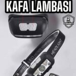 Kafa Lambası Kamp Lambası Sensörlü Şarjlı Ayarlanabilir