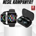 Kaliteli Akıllı Saat ve Kaliteli Bluetooth Kulaklık ANC Özelliği Uzun Pil Ömrü