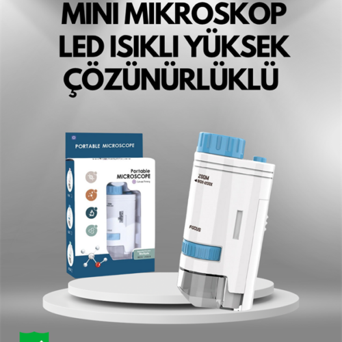 ABS Gövdeli Öğrenci ve Hobi Mikroskobu – Mavi Renk