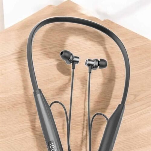 Boyun Askılı Bluetooth Kulaklık Uzun Şarj Süreli Dijital Göstergeli Kablolu