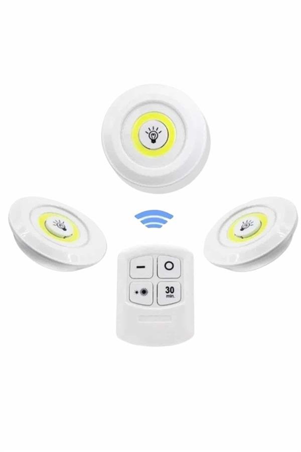 Dolap Isigi Mutfak Rafi Isigi Uzaktan D8c767 Dolap Işığı Mutfak Rafı Işığı Uzaktan Kumandalı 3 Lü Spot Led Lamba najmaddin.com 3 adet AAA pil ile çalışır (piller pakete dahil değildir) ve tamamen kablosuz yapısıyla priz gereksinimini ortadan kaldırır. Bu sayede istediğiniz her alanda özgürce konumlandırabilirsiniz.Ürünün birlikte gelen akıllı kumandası