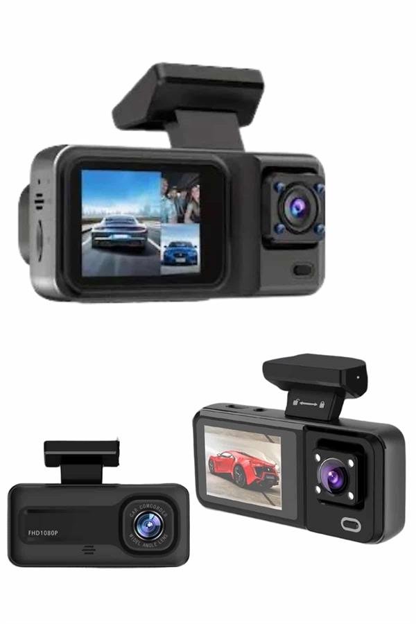 Ekranli Surus Kaydedici Dvr On Ve Arka 20c8ba Ekranlı Sürüş Kaydedici DVR Ön ve Arka Kameralı Full HD Çözünürlüklü najmaddin.com iç ve arka olmak üzere toplam üç adet kameraya sahiptir. Ön kamera 1080P Full HD çözünürlük sunarken