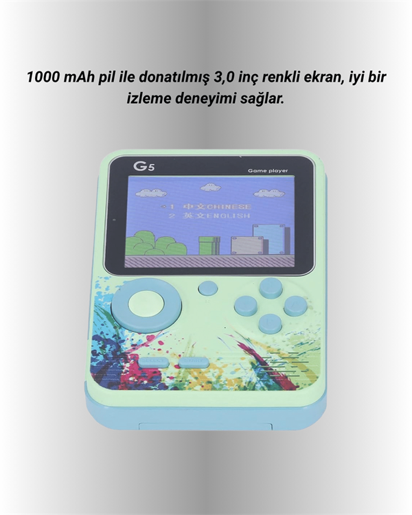 G5 Tasinabilir Retro Oyun Konsolu Cocu 243 41 G5 Taşınabilir Retro Oyun Konsolu – Çocuk ve Yetişkinler İçin najmaddin.com G5 Taşınabilir Retro Oyun Konsolu – Çocuk ve Yetişkinler İçin - Görsel 3
