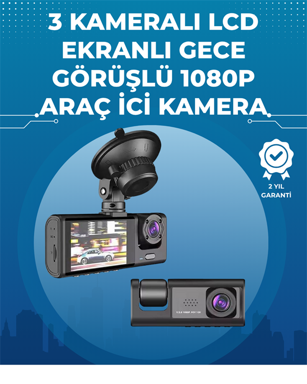 Gece Goruslu 3lu Arac Kamerasi Geri Go 7 8659 Gece Görüşlü 3'lü Araç Kamerası – Geri Görüş Destekli, 170° Geniş Açı najmaddin.com Gece Görüşlü 3'lü Araç Kamerası – Geri Görüş Destekli