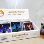 Hareketli Sulu Detaylı Kedi Figürlü El Aynası Alk4579