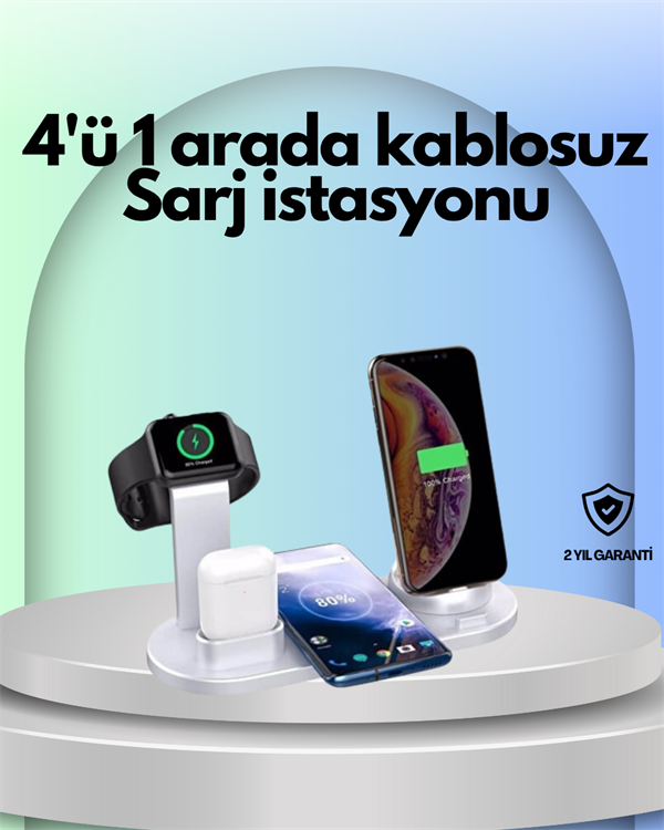 Iphone Apple Watch Ve Airpods Ile Uyum 5d372 iPhone, Apple Watch ve AirPods ile Uyumlu 4'ü 1 Arada Şarj Ünitesi – Tüm Apple Cihazları Tek Noktada najmaddin.com iPhone