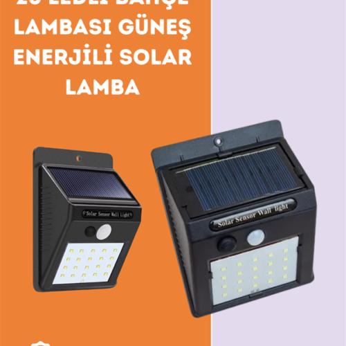Kablosuz Solar LED Lamba | Bahçe