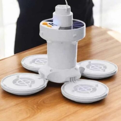 Kamp Lambası Işıldak Beyaz Işık Güneş Enerjili Solar Aydınlatma 5 Kanatlı Katlanabilir