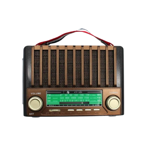 KTF-1428 Güneş Paneli Şarjlı Nostaljik Bluetooth Hoparlör – FM/AM/SW Radyo