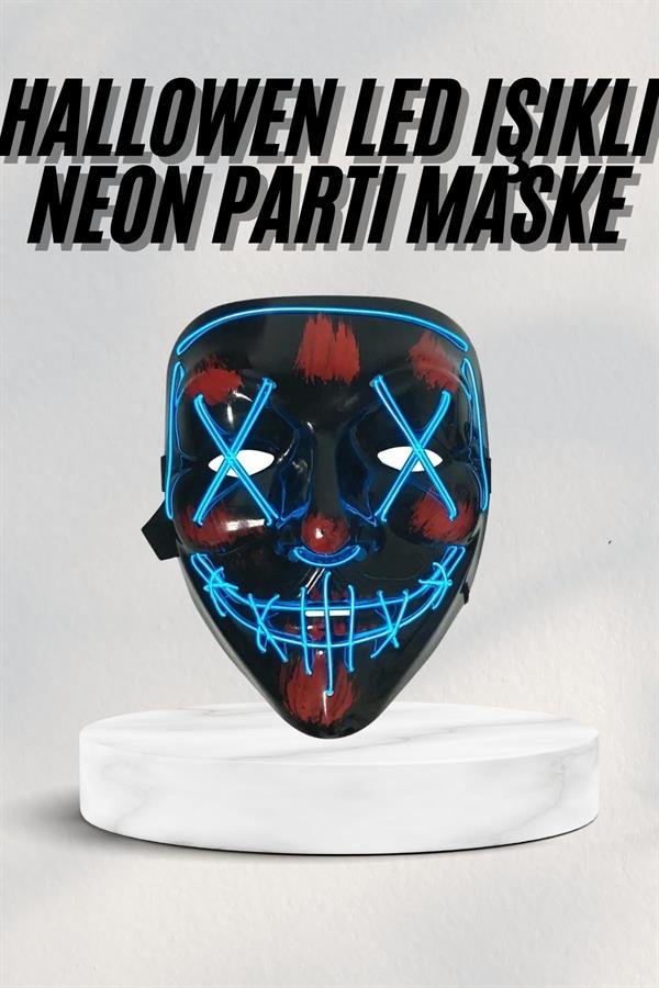 Led Isikli Neon Maske Cadilar Bayrami Ab4e 3 Led Işıklı Neon Maske Cadılar Bayramı Maskesi Korkunç Korku Maskesi najmaddin.com temalı partilerde