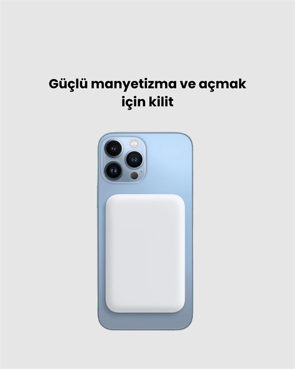 Magsafe Uyumlu 10000 Mah Powerbank 60 98bc5 10.000 MAH MagSafe Manyetik Powerbank najmaddin.com hem teknik üstünlükleri hem de zarif tasarımıyla öne çıkıyor. iPhone 12