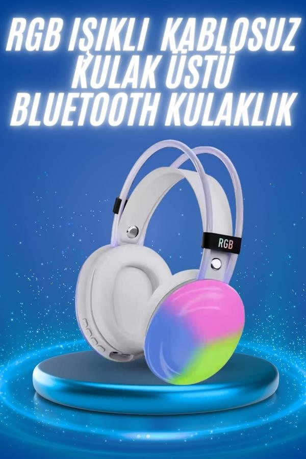 Rgb Isikli Yuksek Ses Kaliteli Kablosu 937 3f RGB Işıklı Yüksek Ses Kaliteli Kablosuz Kulak Üstü Bluetooth Kulaklık najmaddin.com oyun tutkunları için özel olarak tasarlanmış profesyonel bir e-spor ekipmanıdır. Göz kamaştırıcı RGB ışık efektleriyle oyun atmosferini destekleyerek