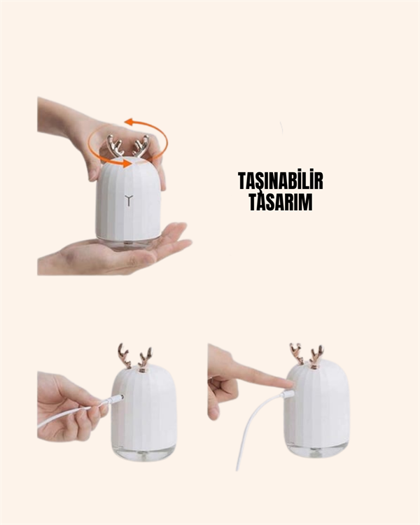 Usb Sarjli Mini Usb Nemlendirici Led I 187b8 ABS+PP Malzemeli Taşınabilir 220 ml USB Mist Nemlendirici najmaddin.com aralıklı sprey ile 8 saat çalışma imkânı sağlar. LED ışığı