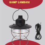 USB Şarjlı Retro LED Kamp Feneri – 4 Işık Modu