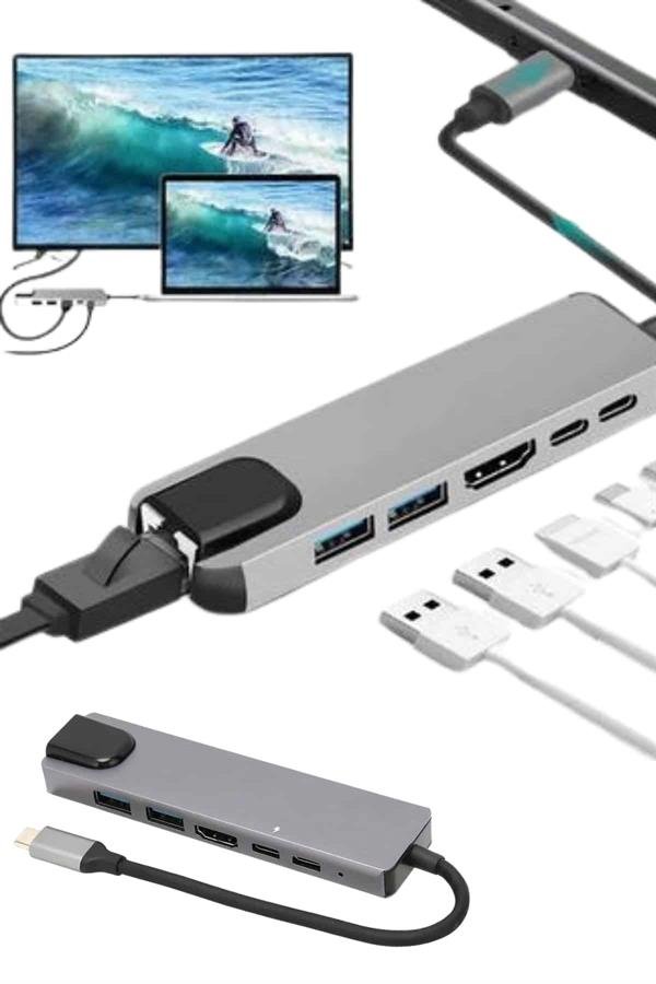 Usb Type C Hub Donusturucu Cevirici Co E 42c8 Usb Type-c Hub Dönüştürücü Çevirici Çoklayıcı Macbook Çevirici 8 Portlu najmaddin.com Usb Type-c Hub Dönüştürücü Çevirici Çoklayıcı Macbook Çevirici 8 Portlu